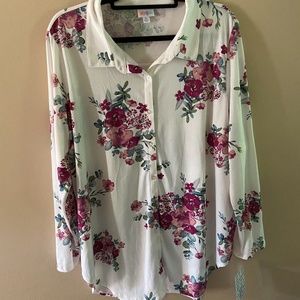 Floral Button Up Long Sleeve
